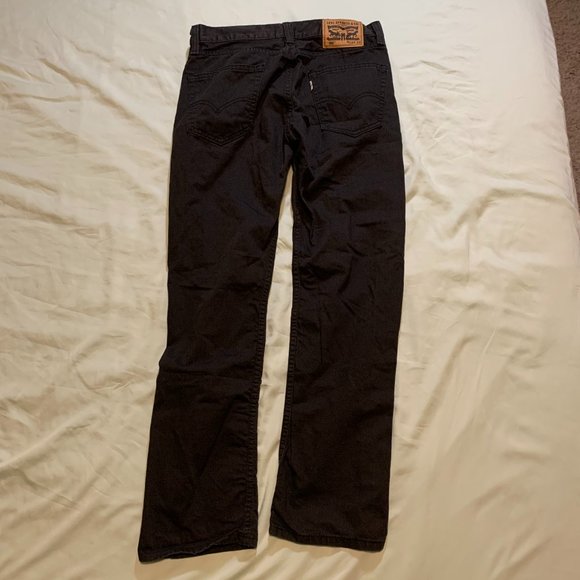 Levi's 505 Mens Black Wash Jeans W29 L30 - Picture 2 of 5